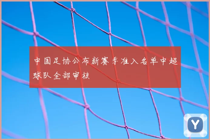 中国足协公布新赛季准入名单中超球队全部审核