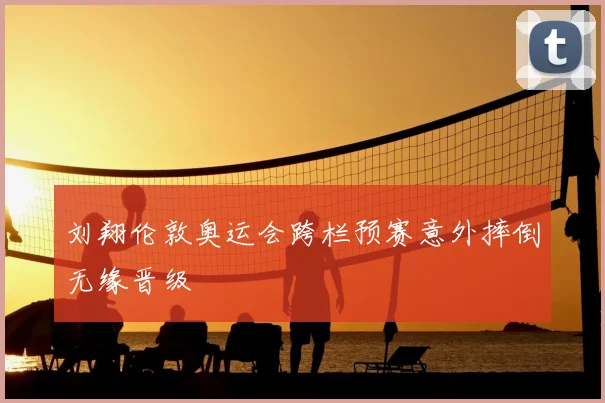 刘翔伦敦奥运会跨栏预赛意外摔倒无缘晋级